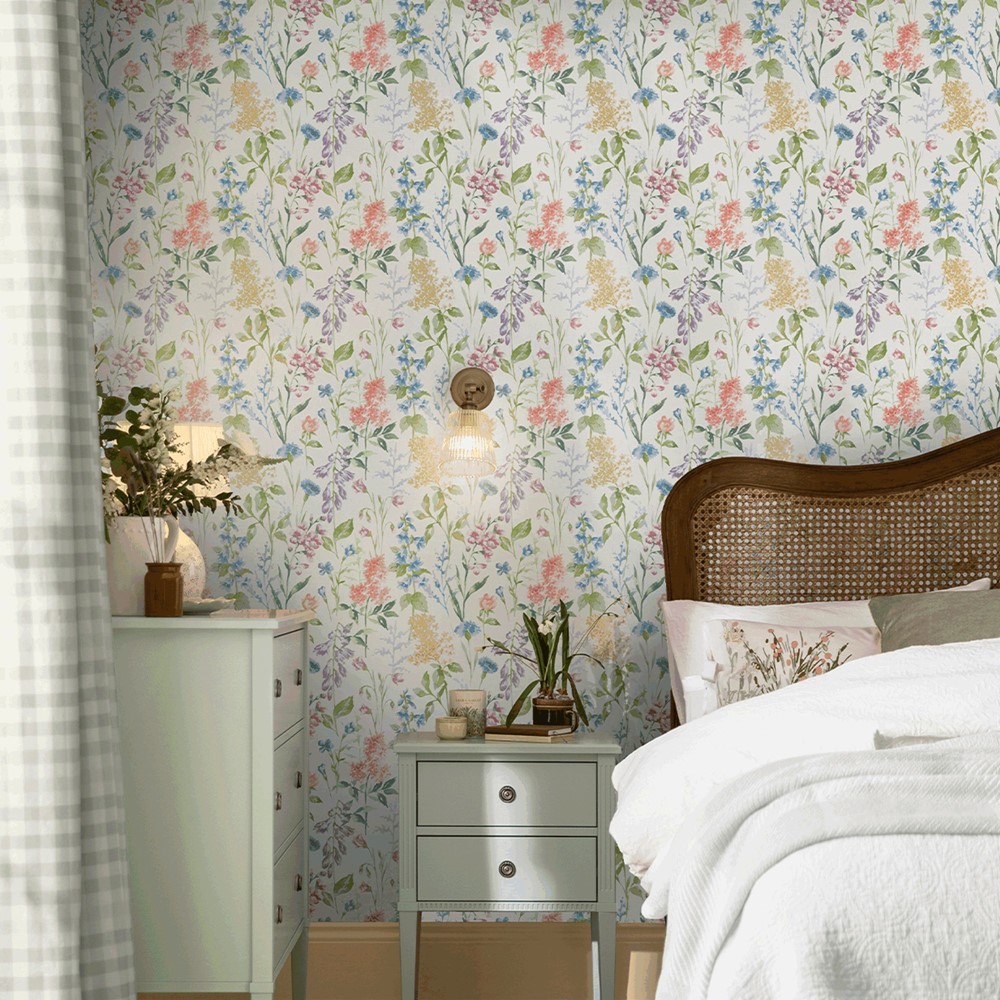 Elston Garden Wallpaper 130103 by Laura Ashley in Multi